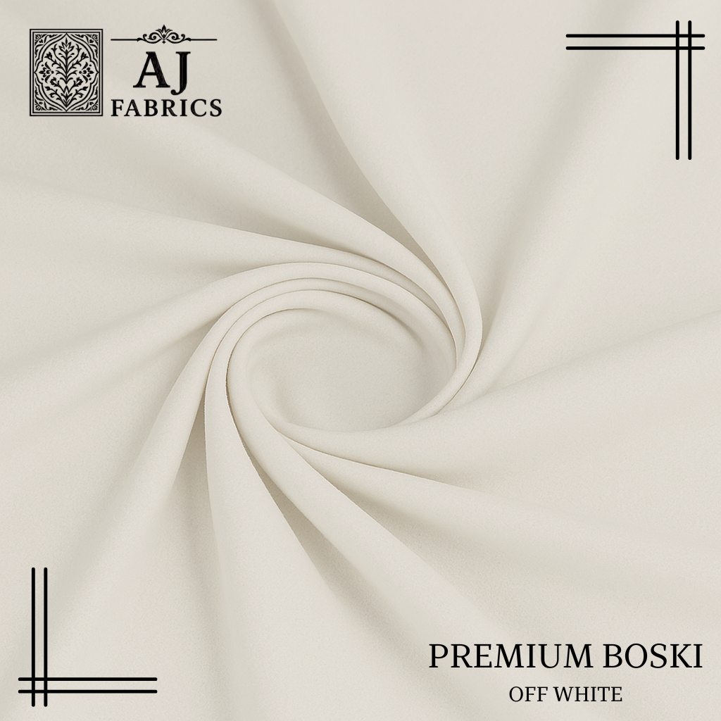 Off White Premium Boski Wash & Wear – High-Class Fabric